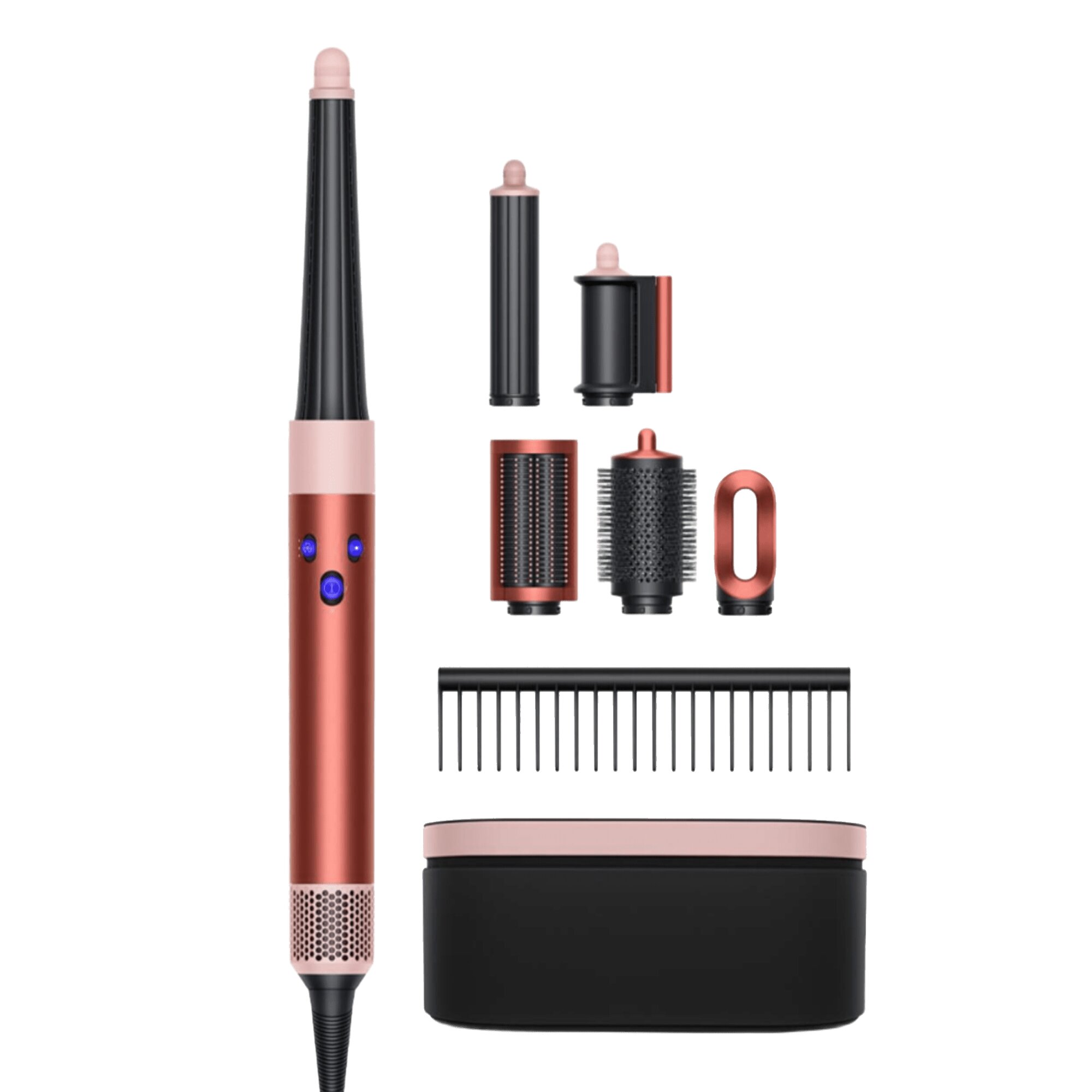 НОВИНКА Стайлер для прямого та хвилястого волосся DYSON Airwrap i.d. Multi-Styler and Dryer Straight to Wavy — Strawberry Bronze/Blush Pink