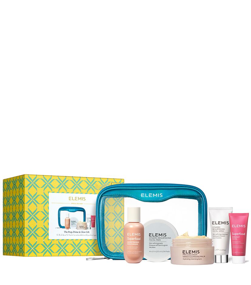 Набір культових фаворитів для здоров'я та сяяння шкіри ELEMIS The Prep, Prime & Glow Gift On-the-Go Skincare Fan Favourites