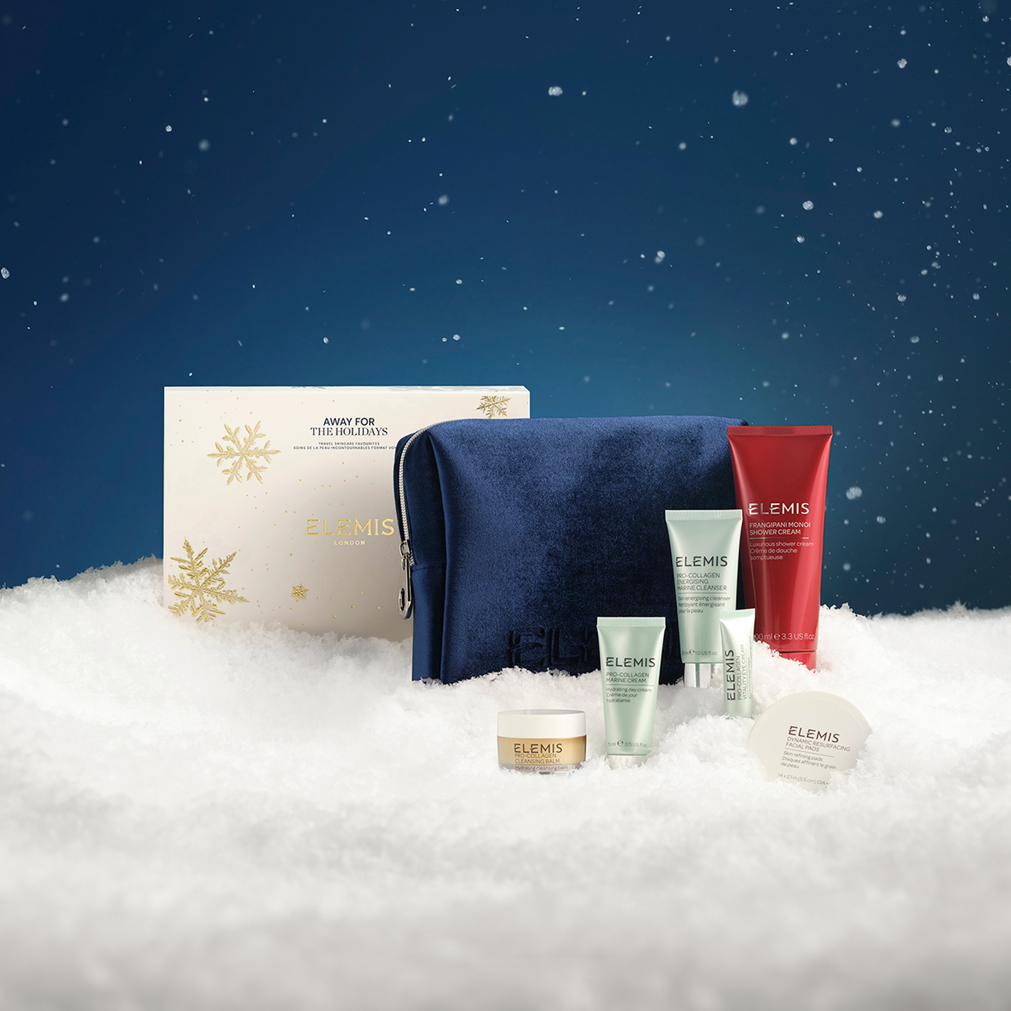 Подарункова косметичка з тревел бестселерами ELEMIS Away For The Holidays Kit