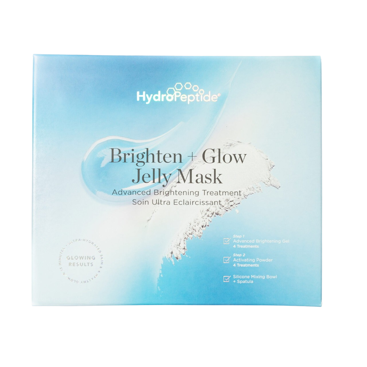 Маска для освітлення шкіри та рівного тону обличчя HydroPeptide Brighten+Glow Jelly Mask Advanced Brightening Treatment
