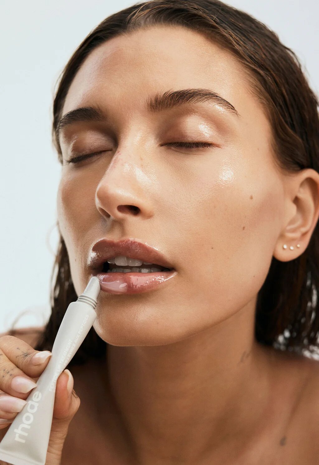Прозорий тінт для вуст із пептидами без аромату RHODE Peptide Lip Treatment The Nourishing Lip Layer Unscented