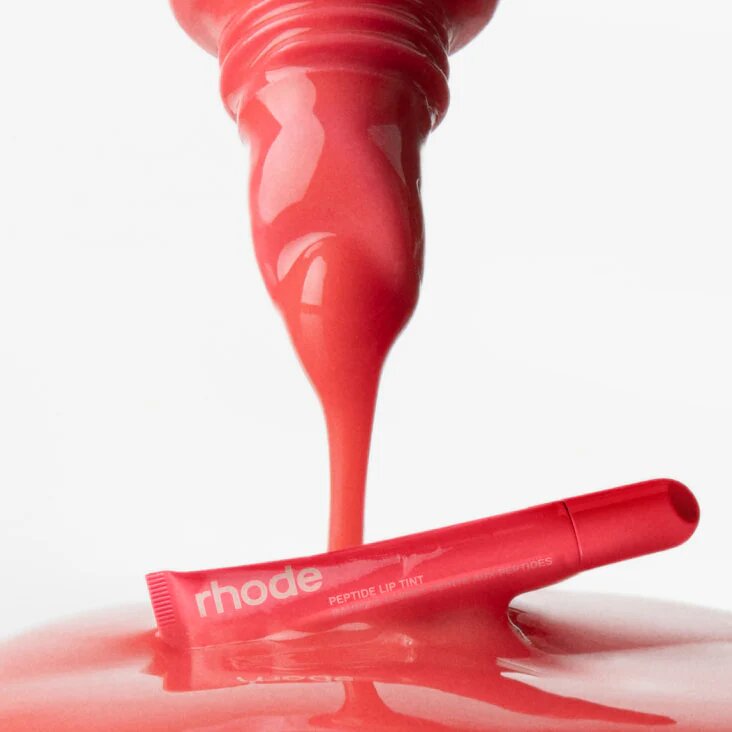 Лімітований тінт для вуст із пептидами RHODE GUAVA SPRITZ BRIGHT CORAL Peptide Lip Tint The Tinted Lip Layer