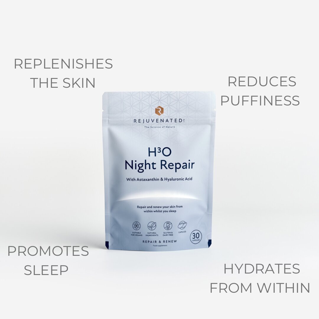 Активні капсули для нічного відновлення і зволоження шкіри Rejuvenated H3O Night Repair