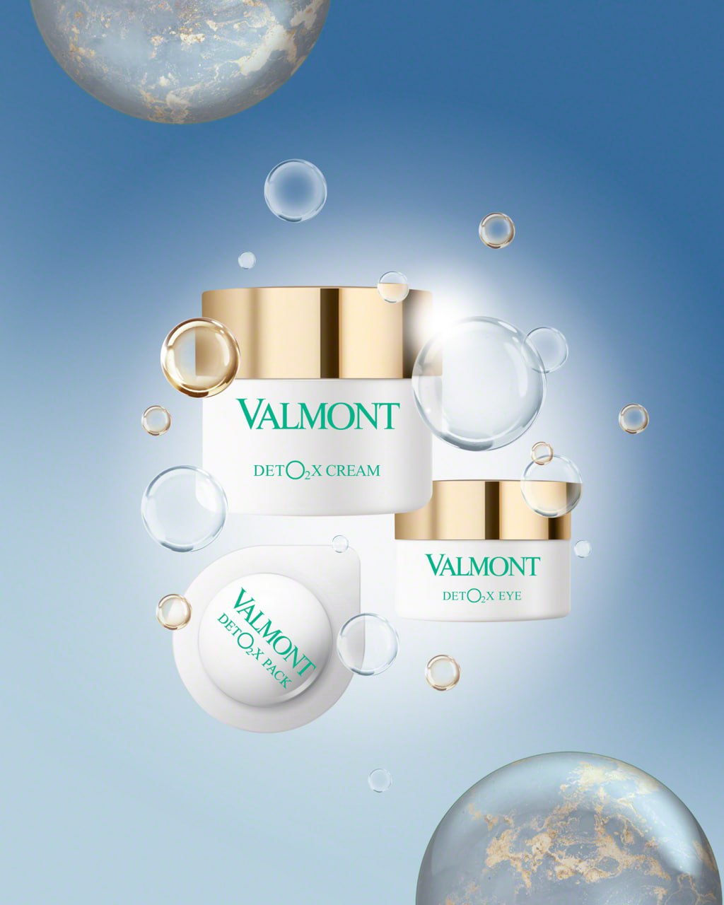 Відновлювальний кисневий крем для контуру очей Valmont Deto2x Eye